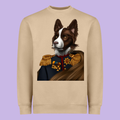 Pet Portraits, Custom Pet Portraits, Renaissance Pet Portraits, Heavyweight Sweatshirt Designed By Ranaportraitstore
