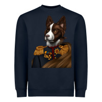Navy Pet Portraits, Custom Pet Portraits, Renaissance Pet Portraits, Heavyweight Sweatshirt - RanaPortraitStore