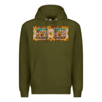 Army Green coffee time gnomies 15 oz mug Premium Hoodie - BarkalooDesign