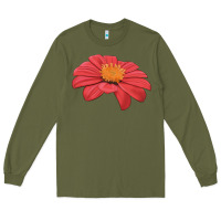 Army Green del sol sunflower Long Sleeve Tee - LillyAllenDesigns