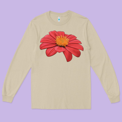 Del Sol Sunflower Long Sleeve Tee Designed By Lillyallendesigns