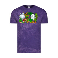 Cloud Purple Spooky Plants Vintage Tee - CowhideDigitalArt