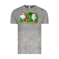Cloud Rock Spooky Plants Vintage Tee - CowhideDigitalArt