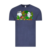 Vintage Denim Spooky Plants Vintage Tee - CowhideDigitalArt