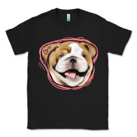Black bulldog pink glitter Classic Tee - Jasminsmagicworld