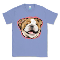 Colony Blue bulldog pink glitter Classic Tee - Jasminsmagicworld