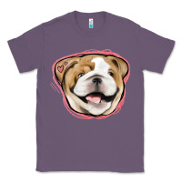 Lavender bulldog pink glitter Classic Tee - Jasminsmagicworld