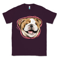 Plum bulldog pink glitter Classic Tee - Jasminsmagicworld