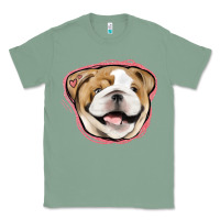 Sage bulldog pink glitter Classic Tee - Jasminsmagicworld