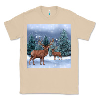Mushroom winter deer Classic Tee - BarkalooDesign