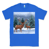 True Royal winter deer Classic Tee - BarkalooDesign