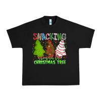 Black Snacking Around The Christmas Tree Urban Heavy Tee - CowhideDigitalArt