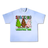 Grape Ice Snacking Around The Christmas Tree Urban Heavy Tee - CowhideDigitalArt