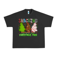 Pigment Black Snacking Around The Christmas Tree Urban Heavy Tee - CowhideDigitalArt