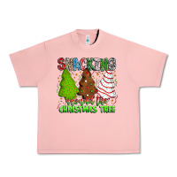 Salmon Snacking Around The Christmas Tree Urban Heavy Tee - CowhideDigitalArt