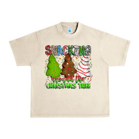 Sandshell Snacking Around The Christmas Tree Urban Heavy Tee - CowhideDigitalArt
