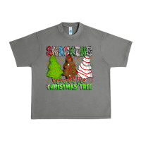Tornado Snacking Around The Christmas Tree Urban Heavy Tee - CowhideDigitalArt