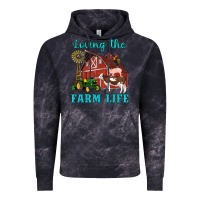 Cloud Black western loving the farm life barn cow pig rooster tractor wind wheel Vintage Hoodie - Artiststas