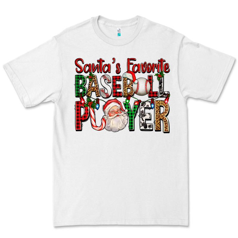 Santa's Favorite Baseball Player For Christmas Premium Tee by FaDigitalArtStudio | Teevron