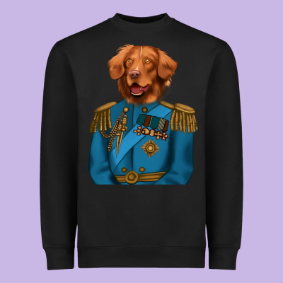 Golden Retriever Dog Portrait,custom Pet Portraits,renaissance Dog Heavyweight Sweatshirt Designed By Ranaportraitstore
