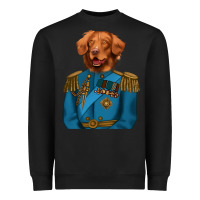 Black Golden Retriever Dog Portrait,Custom Pet Portraits,Renaissance Dog Heavyweight Sweatshirt - RanaPortraitStore