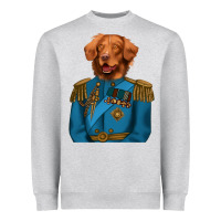 Heather Grey Golden Retriever Dog Portrait,Custom Pet Portraits,Renaissance Dog Heavyweight Sweatshirt - RanaPortraitStore