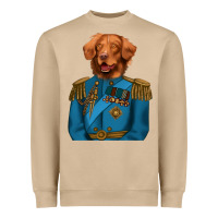 Mushroom Golden Retriever Dog Portrait,Custom Pet Portraits,Renaissance Dog Heavyweight Sweatshirt - RanaPortraitStore