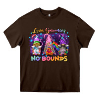 Chocolate Brown love gnomies no brounds pride Heavy Core Tee - FaDigitalArtStudio