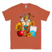 Copper teacher cold drink frappe with sunflowers Classic Tee - FaDigitalArtStudio