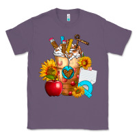 Lavender teacher cold drink frappe with sunflowers Classic Tee - FaDigitalArtStudio