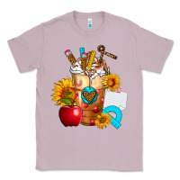 Lilac teacher cold drink frappe with sunflowers Classic Tee - FaDigitalArtStudio