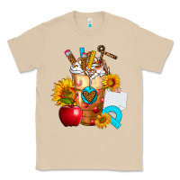 Mushroom teacher cold drink frappe with sunflowers Classic Tee - FaDigitalArtStudio