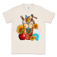 Natural teacher cold drink frappe with sunflowers Classic Tee - FaDigitalArtStudio