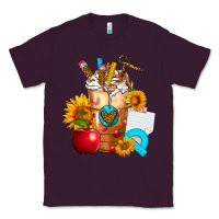 Plum teacher cold drink frappe with sunflowers Classic Tee - FaDigitalArtStudio