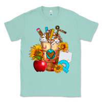 Seafoam teacher cold drink frappe with sunflowers Classic Tee - FaDigitalArtStudio