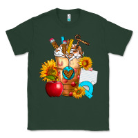 Sports Green teacher cold drink frappe with sunflowers Classic Tee - FaDigitalArtStudio