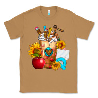 Toasted Coconut teacher cold drink frappe with sunflowers Classic Tee - FaDigitalArtStudio