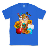 True Royal teacher cold drink frappe with sunflowers Classic Tee - FaDigitalArtStudio