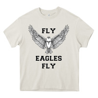 Cream fly eagles fly philadelphia Heavy Core Tee - artisFamous