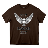 Chocolate Brown fly eagles fly philadelphia Heavy Core Tee - artisFamous
