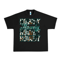 Black Howdy Cowhide Turquoise Urban Heavy Tee - Jasminsmagicworld
