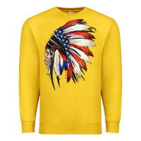 Lemon 4th of July Indian Headdress Gypsy Spirit Skull Premium Sweatshirt - Jasminsmagicworld