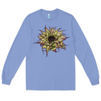 Colony Blue sun   fill purple sunflower Long Sleeve Tee - LillyAllenDesigns