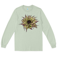 Matcha sun   fill purple sunflower Long Sleeve Tee - LillyAllenDesigns
