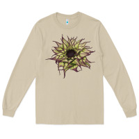 Mushroom sun   fill purple sunflower Long Sleeve Tee - LillyAllenDesigns
