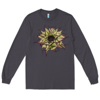 Smoke sun   fill purple sunflower Long Sleeve Tee - LillyAllenDesigns