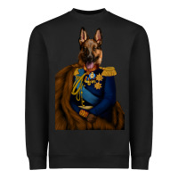 Black Pet Portraits, Custom Pet Portraits, Renaissance Pet Portraits, Custom Heavyweight Sweatshirt - RanaPortraitStore