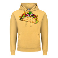 Vintage Mustard mexican taco Vintage Hoodie - Artiststas