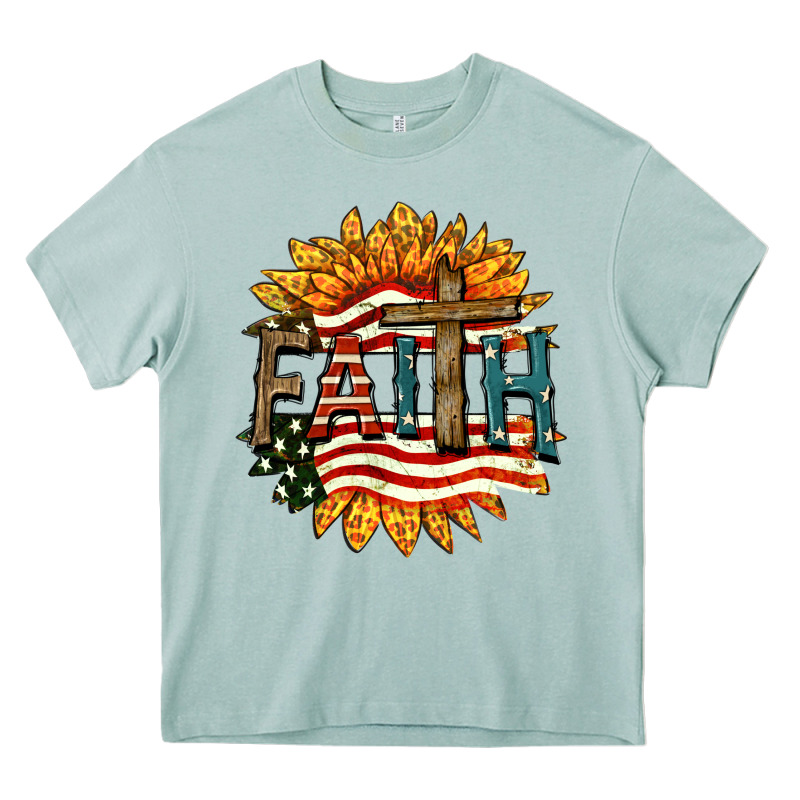 Faith Usa Heavy Core Tee by FaDigitalArtStudio | Teevron