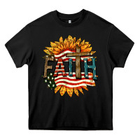 Black Faith USA Heavy Core Tee - FaDigitalArtStudio